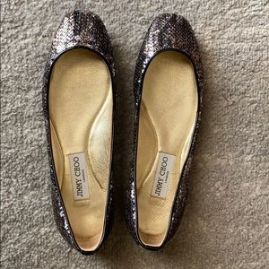 Jimmy Choo Sequin Ballet Flats - never worn